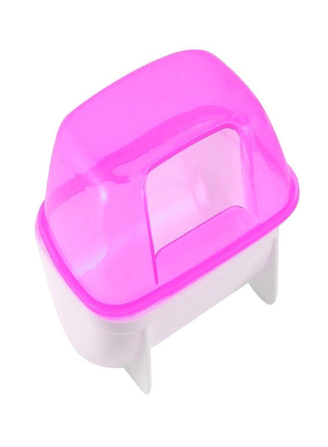 Sage Square Bath Sand Tub Cum Bathroom Cum Litter Tub for Hamster/Dwarf/Gerbil/Chinchilla/Mice (Pink) - Image 3